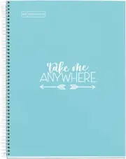 - Notebook Messages - 1 Coloured Strip, A4, 80 Sheets Squared, 5 Mm, Paper 90 G,