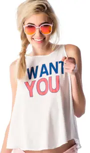 [Wildfox Couture] I Want You Cassidy Tank