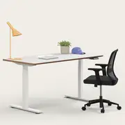 Recess Active Bundle | Ergonomic Chair Desk | Home Office Furniture Packages, Night / Small - 120W x 70D (cm) / Whitewash/White