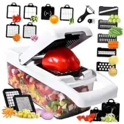 25-in-1 Vegetable Chopper with 13 Blades - Mandoline Slicer -Food Chopper