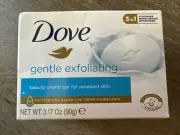 New Dove Gentle Exfoliating Moisture Bar Soap 3.17oz Skin Cleanser Beauty Body