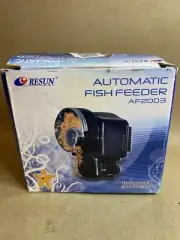 Resun Auto Fish Feeder AF-2003 w/ 12 or 24 hour Settings for Aquariums Tanks New
