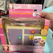 Vintage Barbie Magical Jewelry Box With Magic Rings -rings Unlock The Drawers