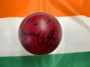 Virat Kohli (India) signed Red 156g Leather Cricket Ball + COA / Photo proof