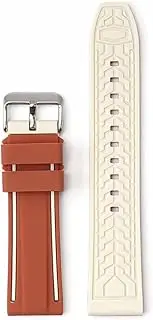 [Tyogeephy] Silicone Strap for Swatch X Blancpain Watch, Curved Soft Silicone Rubber Strap Omega x Swatch Blancpain MoonSwatch Speedmaster Replacement Watch Straps Rubber 22 mm
