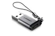 UGreen USB 3.0 to USB-C Adapter (M/F) - 5Gbps Data Transfer, 3A Charging (Gray)