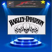 Harley Davidson Logo Skull Tank Stencil Template Airbrush Paint # 001