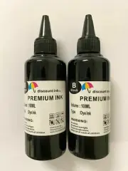 2x100ml Black refill ink for HP 63 ENVY 4520 OfficeJet 3830 3831 3832 3834 4650