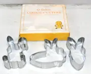 Q-Baker Cookie Cutters Easter Stainless Steel New In Box