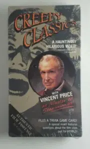 Creepy Classics New Sealed VHS. Vincent Price.