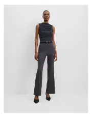 [Country Road] Rouched Bodysuit in Carbon