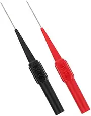 HEALEEP 2pcs Sharp Stainless Steel Multimeter Test Probes Back Probe Pins for Automotive Electrical Testing Wire Tester for Precise Voltage Resistance Measurement Car Circuits