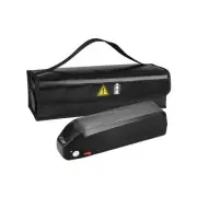 Electric Bike Battery Bag Safe Guard Zipper Closure Fireproof Portable with Top
