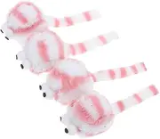 ibasenice 4pcs Interactive Cat Mice Plush Kitten Supplies Realistic Mouse Design for Indoor Cats Engaging Play Experience Durable Material Alleviates Boredom Stimulates Hunting Instincts