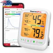 Bluetooth Hygrometer Thermometer, TP359, 260ft Range, APP Alerts, Data Storage