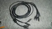 3 in-1 KVM, VGA M/Fe, Keyboard Mouse Video Monitor Switch Extension Cable 6ft