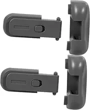 TEHAUX 2pcs Cabinet Locks Safety Locks for Refrigerators Cupboards Easy Operation Stylish Grey Design Proofing
