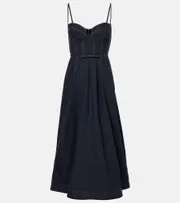 [Zimmermann] Zimmermann Crush denim bustier dress AU 16 blue