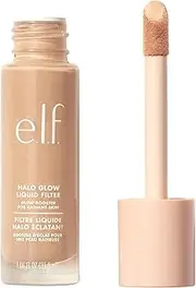 e.l.f. Halo Glow Liquid Filter, Complexion Booster For A Glowing, Soft-Focus Look, Infused With Hyaluronic Acid, Vegan & Cruelty-Free, 3 Light/Medium
