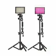 2 Packs RGB Photography Lighting Video Light USB Powered 2600K-6000K with Stand