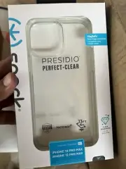 Speck Presidio Perfect Clear Case for Apple iPhone 13 Pro Max/iPhone 12 Pro Max