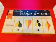 Vintage 1967 Milton Bradley Advanced Bridge For One Solitaire Game Fine Edition!