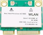 XUMIUZIY Dual Band WiFi 6 Card Wireless Network Card 2.4G/5Ghz Mini PCI‑E WI‑FI 802.11ac 867Mbps 4.2 8265HMW, for PC Laptops