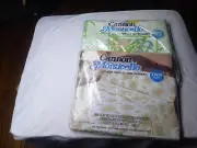 Vtg Cannon Monticello Percale Twin Sheet Set Window Garden Fitted & Flat NEW