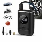 Rechargeable Portable Car Tire Air Inflator Electric Pump Cordless with USB