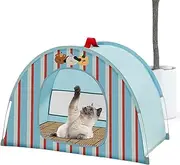 Cat Tent, Cat and Dog Waterproof Tent House, Folding Breathable Kennel with Airflow and Ventilation for Small Dogs Puppy Bunnies Indoor Outdoor Backyard Camping Beach