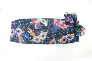 Mardi Gras Feather Masks Cummerbund and Bow Tie Set