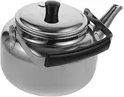 UTHCLO Stainless Steel Tea Kettle with Scald Handle Portable Water Heating Pot for Induction Electric Gas Stoves for Home Outdoor Use