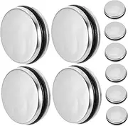 10pcs Stainless Steel Sink Stopper Washbasin Drain Plugs Drain Cover for Bathroom