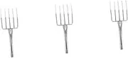 CLISPEED 3pcs Small Garden Fork Stainless Steel Bean Sprout Fork for Efficient Gardening and Soil Scooping