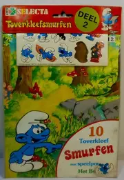 PEYO SELECTA VTG 1983 SMURFS STICKERS PRESSERS PLAY POSTER # 2 MIP SEALED