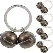 TOPPERFUN 5Pcs Pet Bell Pendants, Copper Bell Pendants for Cats and Dogs, Pet Collar Accessories for Training and Keychain Use Backpack Charms