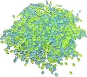 ＫＬＫＣＭＳ 3-5mm Glow in A Dark Pebbles Sand Blue Green Mixed Multifunctional Decorative Glowing Stone for Walkway Driveway Decor