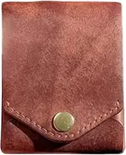 [shjxi] PU Leather Wallet, Portable Money Clip, 9x8x1cm Size, Compact Wallet, Slim Card Holder, Convenient Billfold for Travel, Daily Use, and Easy Card Organization, Brown