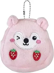 [Generic] Strawberry Purse for Girls - Hamster Animal Wallet Small Coin Purse,Wallet, Cute Strawberry Bag for Women, Girl, Coin, Card, Kids