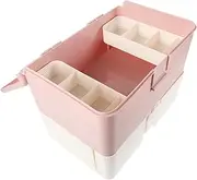 KAILIKETIY Double Layer Nail Kit Storage Bag Manicure Organizer Nail Polish Storage Case