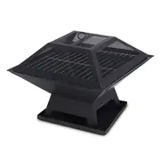 Wallaroo Portable 2-in-1 Outdoor Fire Pit with Cover for BBQ & Camping