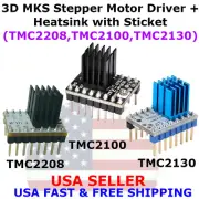 3D MKS TMC2208/TMC2100/TMC2130 Stepper Motor Driver+Heatsink With Sticker - USA