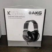 AKG K553 MK2 MKII Closed Back Studio Monitoring Headphones w/Detachable Cable