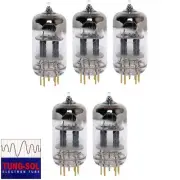 New Tung-Sol Reissue GOLD PIN 12AX7 ECC83 GAIN MATCHED Quintet (5) Vacuum Tubes