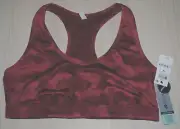 Ideology Bra Women's Plus Size 1X Rosetta Tie-Dye Performance Sports Bra NWT
