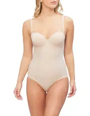 [Nancy Ganz] Body Define Strapless Bodysuit in Warm Taupe