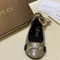 在飛比找PopChill優惠-[二手] GUCCI 古馳 絕版蛇皮鑰匙圈