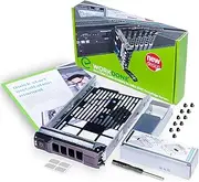 WorkDone 3.5 inch Hard Drive Caddy Tray Compatible for Dell PowerEdge Servers - with 2.5 inch HDD Adapter NVMe SSD SAS SATA Bracket - Simply and Easy Carrier Setup with Installation Manual