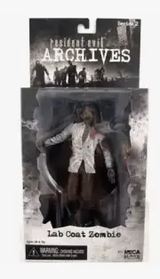 NECA Resident Evil Archives Series 2 Lab Coat Zombie Action Figure 2006 7” NEW