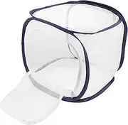 Mesh Insect Enclosure Butterfly Habitat Cage Square Foldable Design Side Door Access for Caterpillar Development